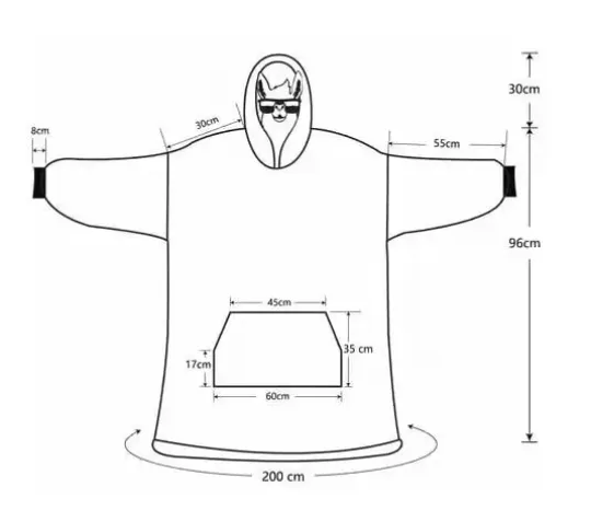 SpongeBob Blanket Hoodie, Christmas Gift Idea