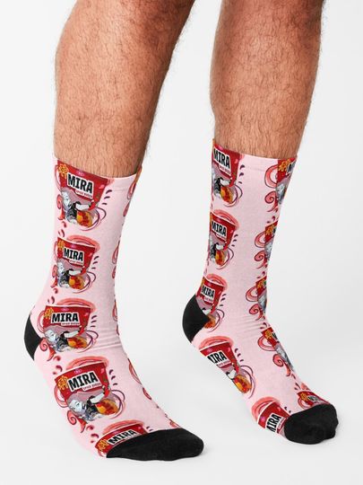 Mira Spice Queen Ramen Cup Noodle - K-POP DEMON HUNTERS - Huntrix Socks