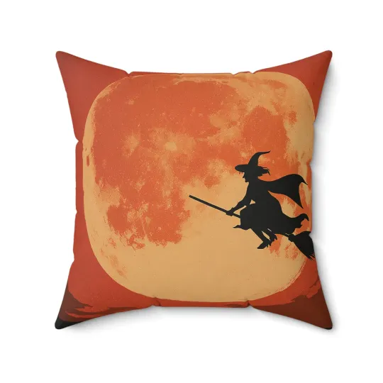 Halloween Witch Throw Pillow Cover