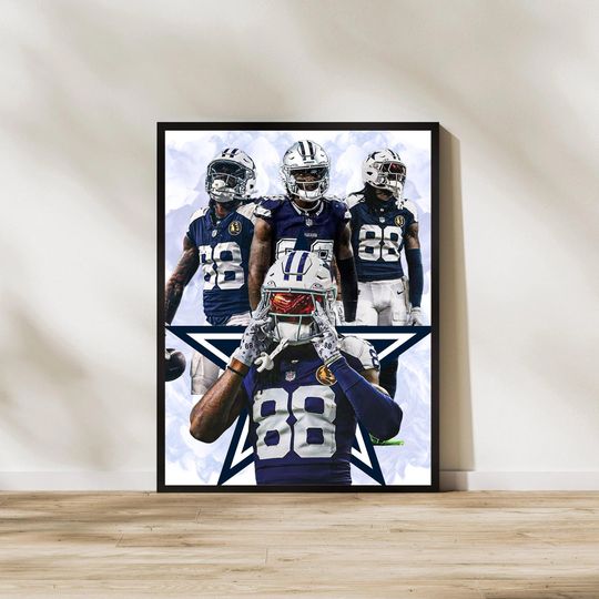 CeeDee Lamb Digital Art Print: Dallas Cowboys Man Decor
