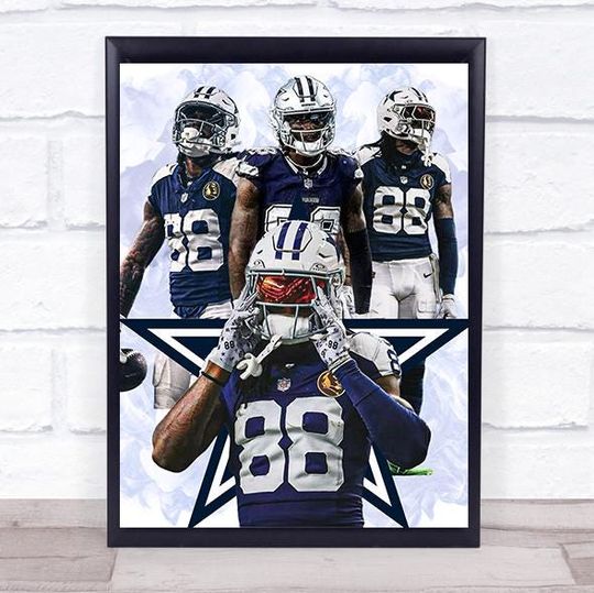 CeeDee Lamb Digital Art Print: Dallas Cowboys Man Decor