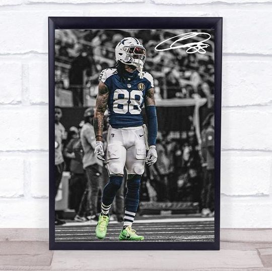 CeeDee Lamb Digital Art Print: Dallas Cowboys Man Decor