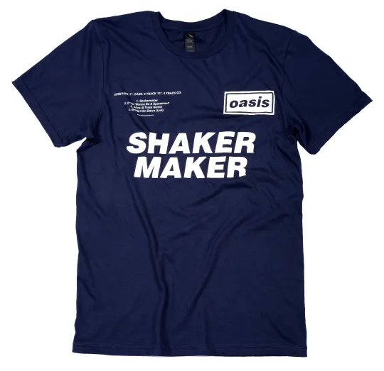 Oasis T Shirt Shakermaker Tour 2025