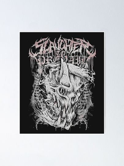 Slaughter to Prevail Poster - Deathcore Band Graphic Artwork