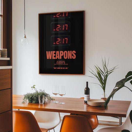Weapons Movie Poster | Wall Art| College Dorm | Gift Idea | Horror | Scary Movie