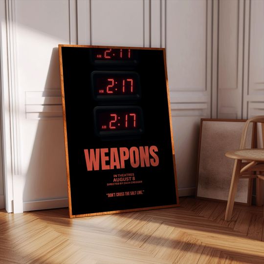 Weapons Movie Poster | Wall Art| College Dorm | Gift Idea | Horror | Scary Movie