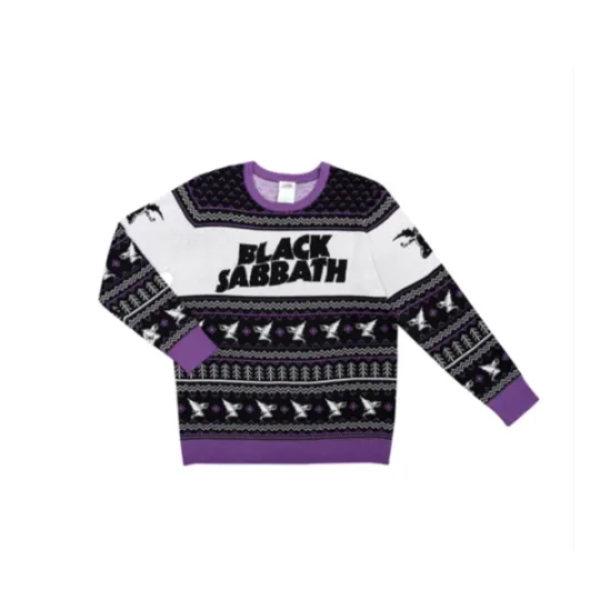 Adult Black Sabbath Flying Demon Ugly Christmas Sweater Pullover