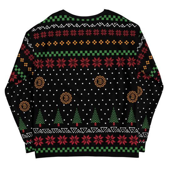 Bitcoin Crypto Ugly Christmas Jumper Unisex Sweatshirt