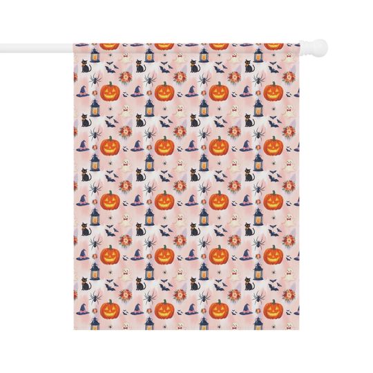 Halloween Garden Flag, Fall Home Decor Autumn Themed Banner
