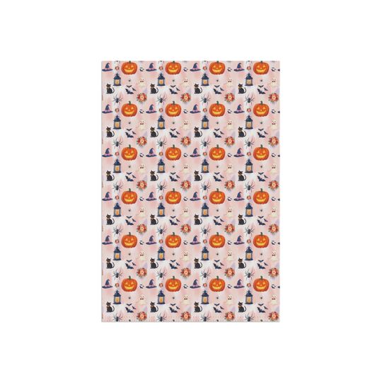 Halloween Garden Flag, Fall Home Decor Autumn Themed Banner
