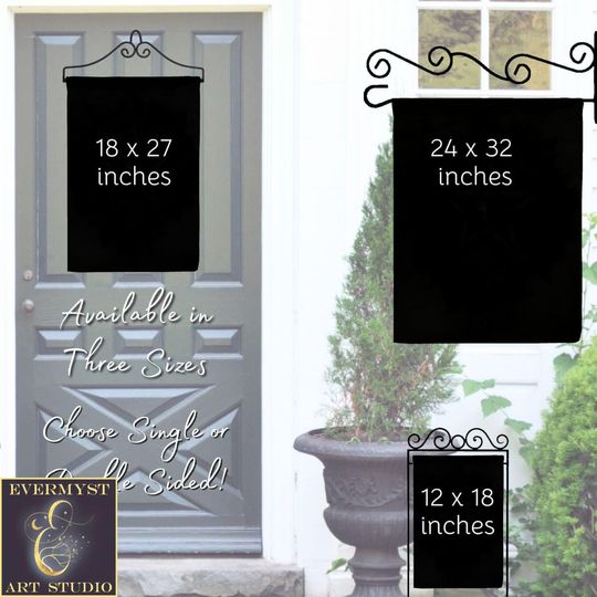 Crow Halloween Flag, Mabon Samhain Fall Garden Flag, Cottagecore Crow Boho