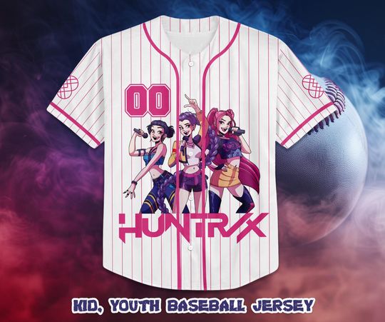 CUSTOM Huntrix Birthday Girl Baseball Jersey, Huntrix Gift for Fans