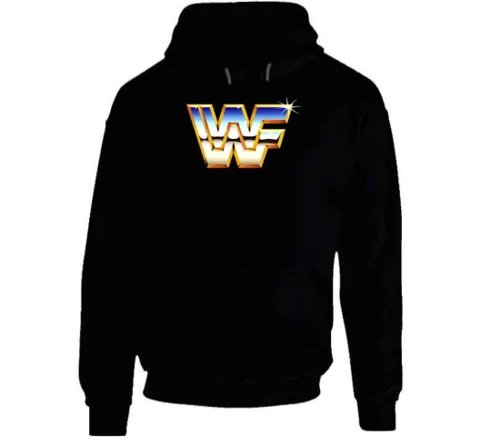 WWF World Wrestling Federation Shiny Retro Logo T-Shirt