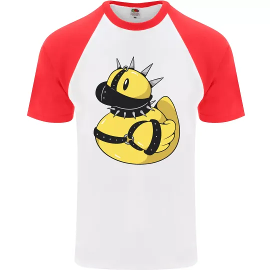 BDSM Rubber Duck Men's Baseball T-Shirt