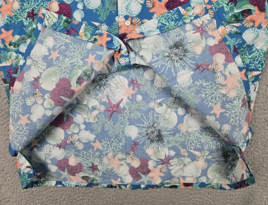 Maus & Hoffman Shirt Tropical Coral Reef Men's Large