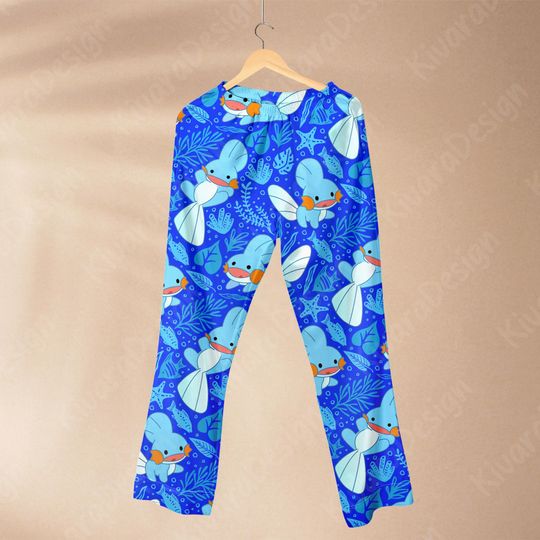 Mudkip Pajama Set Anime Inspired Sleepwear Cosplay  Kawaii Loungewear Gift for Anime Fans