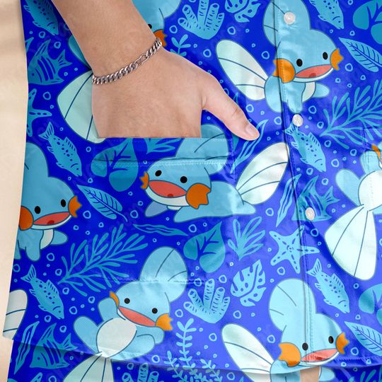Mudkip Pajama Set Anime Inspired Sleepwear Cosplay  Kawaii Loungewear Gift for Anime Fans