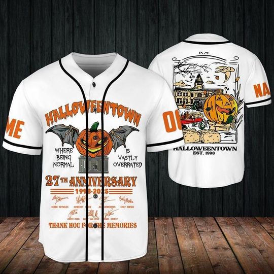 Halloweentown 2025 Anniversary Baseball Shirt, Halloween Jersey, Spooky Season Shirt