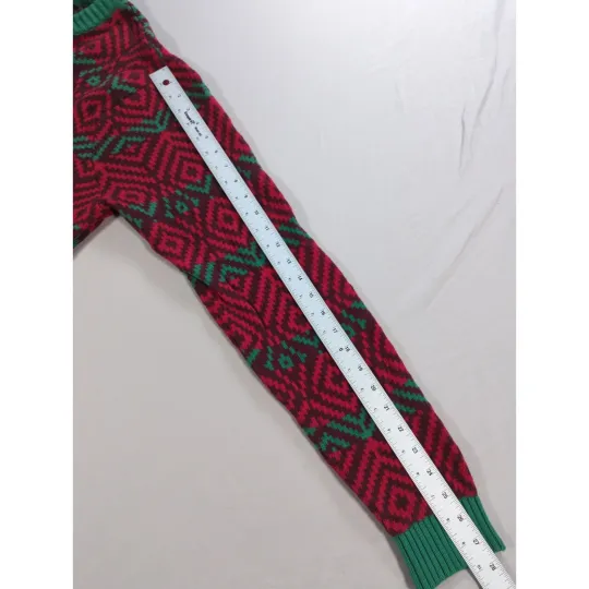 33Degrees Santa Beer Pocket Ugly Christmas Sweater Red Green Mens XL Funny