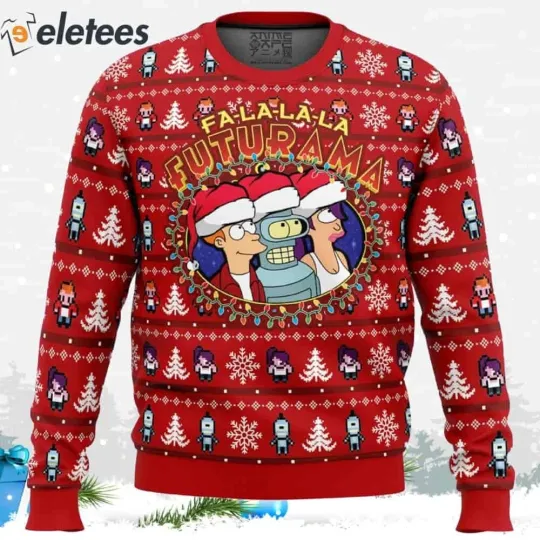 Futurama Ugly Christmas Sweater QQ9VHR3P