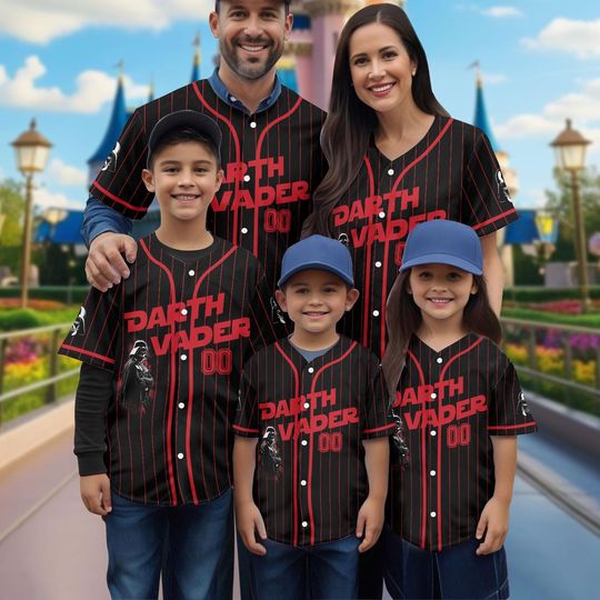 Darth Vader Baseball Shirt, Custom Name Star Wars Jersey Shirt
