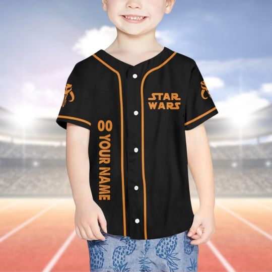Custom Boba Jersey Shirt, Star Wars Movie Baseball Jersey