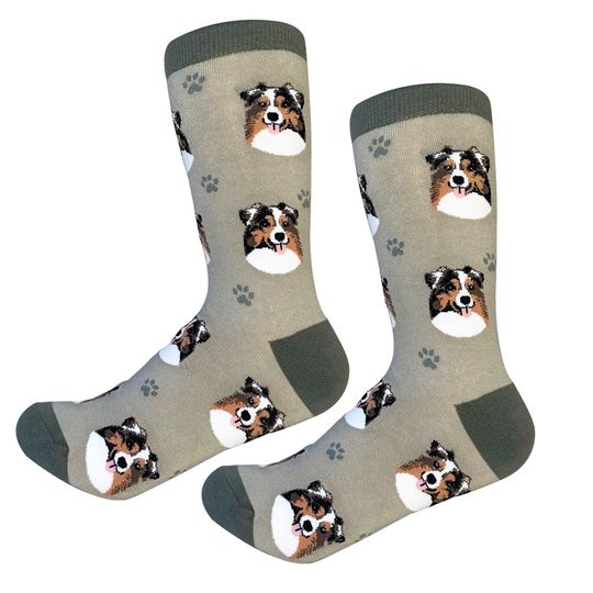 Australian Shepherd Dog Socks, Gift Ideas for Pet Lovers