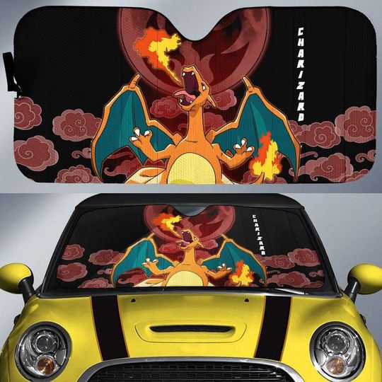 Charizard Car Sunshade, Charizard Car Sunshade, Anime Car Sunshade
