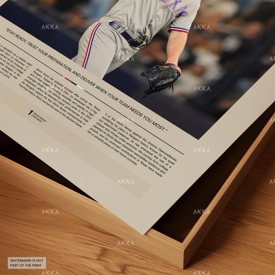 Josh Sborz Poster, Texas Rangers Wall Art Print, Framed Baseball Decor