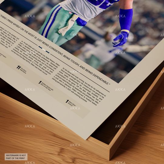 Jason Witten Poster, Witten Cowboys Print, Framed Witten Dallas Art, Witten Wall Decor, Dallas Cowboys Print Fan Gift Idea, Witten Art