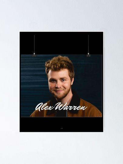 Alex Warren Minimalist Portrait Design Poster