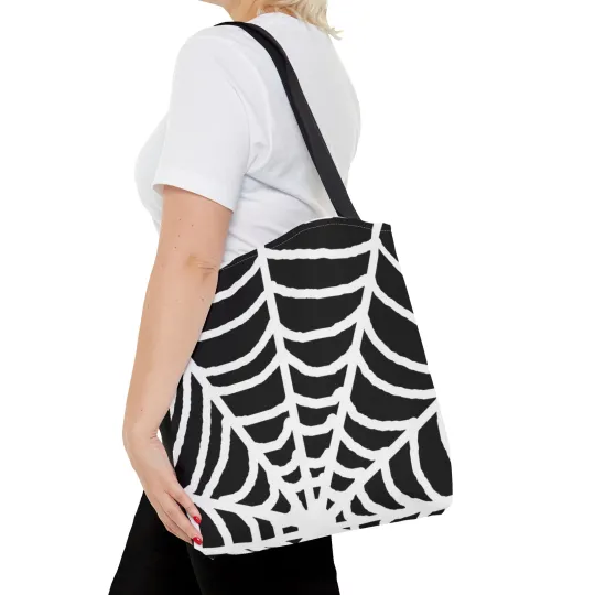 Halloween Spiderweb Tote Bag