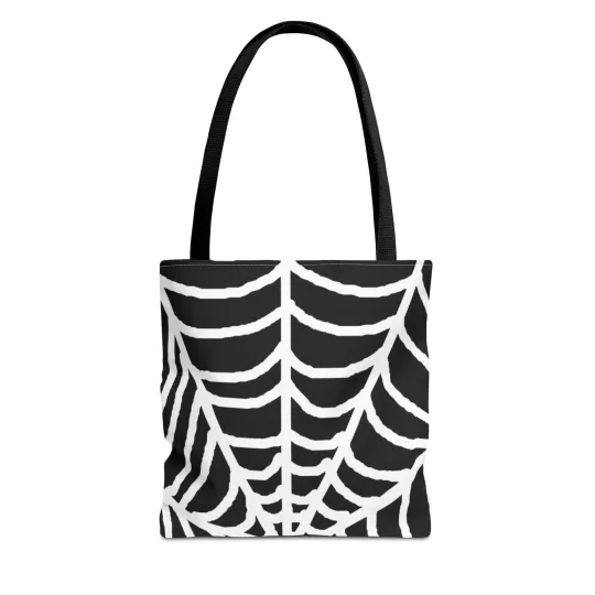 Halloween Spiderweb Tote Bag