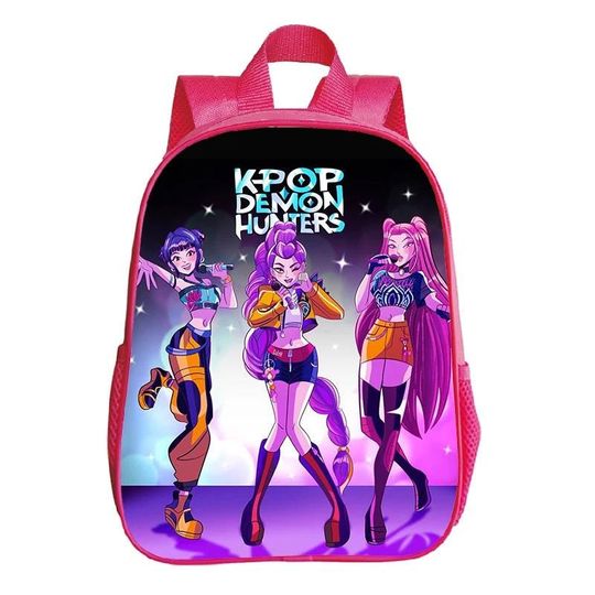 KPop Demon Hunters Printed Huntrix School Backpack for Kids