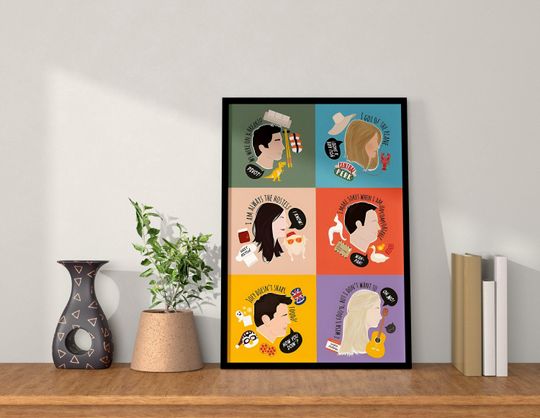 Friends Poster | TV Series Poster | Room Decor | Wall Decor