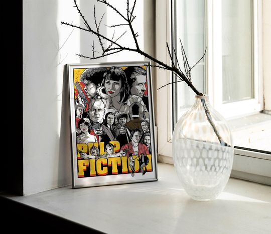 Pulp Fiction Poster | Movie Poster | Room Decor | Wall Decor | TV Decor
