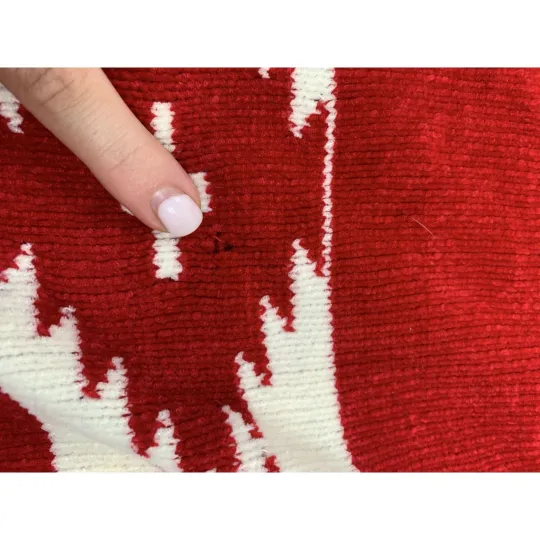 White Stag Ladies Medium Red Classic Ugly Christmas Sweater W Geometric Patterns