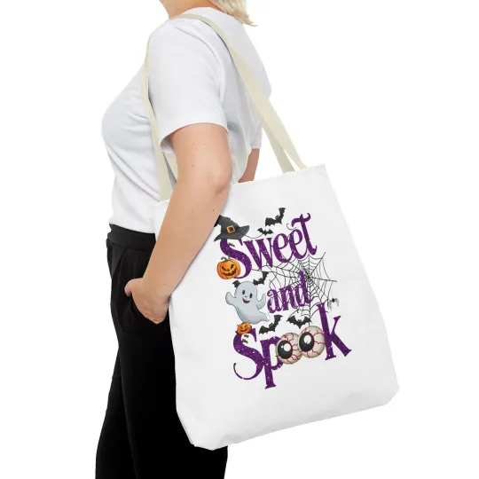 Sweet and Spook Halloween Tote Bag (AOP)