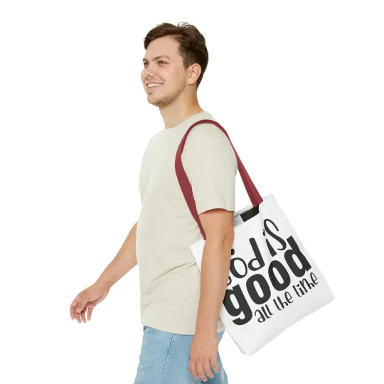God is Good All the Time Tote Bag (AOP)