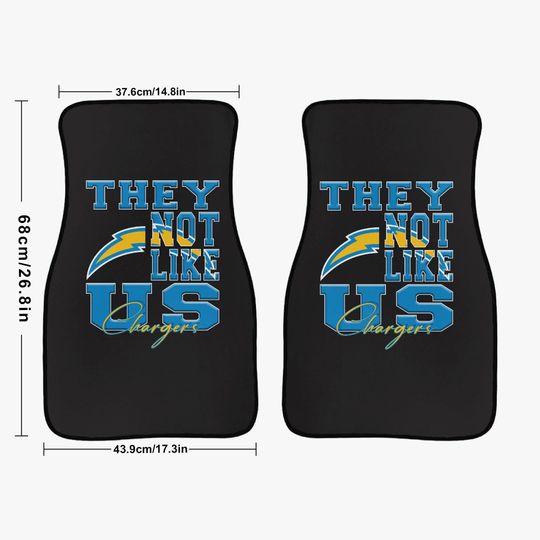 Charge Car Floor Mats - 2Pcs