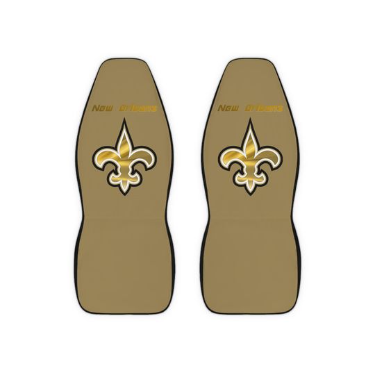 New Orleans Saints Polyester Car Seat Covers Gold