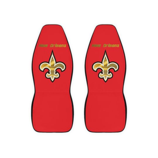 New Orleans Saints Polyester Car Seat Covers Red