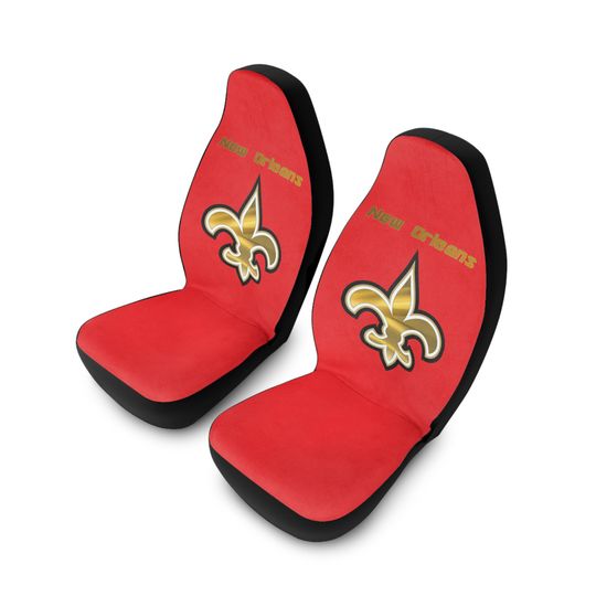 New Orleans Saints Polyester Car Seat Covers Red