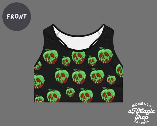 Poison Apple Halloween Sports Bra