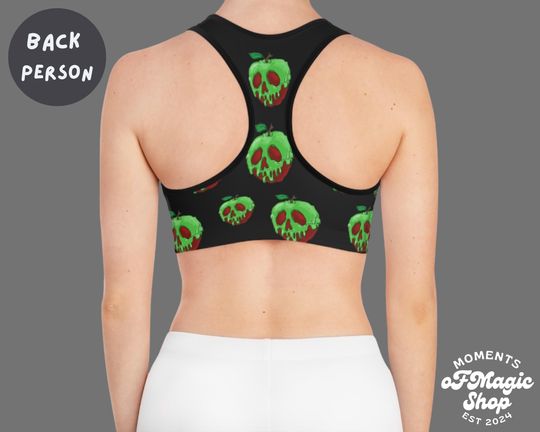 Poison Apple Halloween Sports Bra