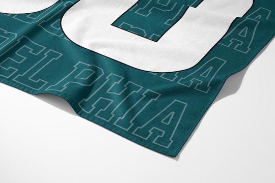 Philadelphia Football Personalized Beach Towel,Philadelphia Eagle Football Towel,Football Towel,Eagle Retro Blanket,Eagle Fan Gift