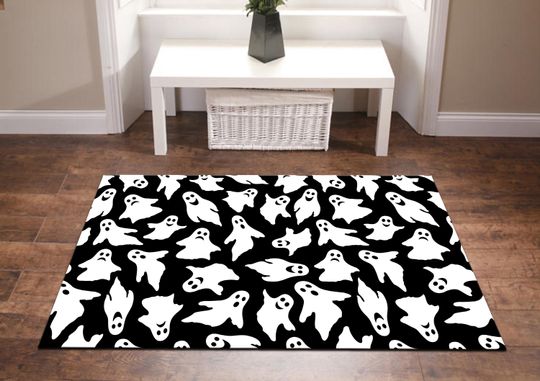 Halloween Ghost Rug, Horror Pattern Area Rug, Home Decor Rug, Modern & Popular Rug
