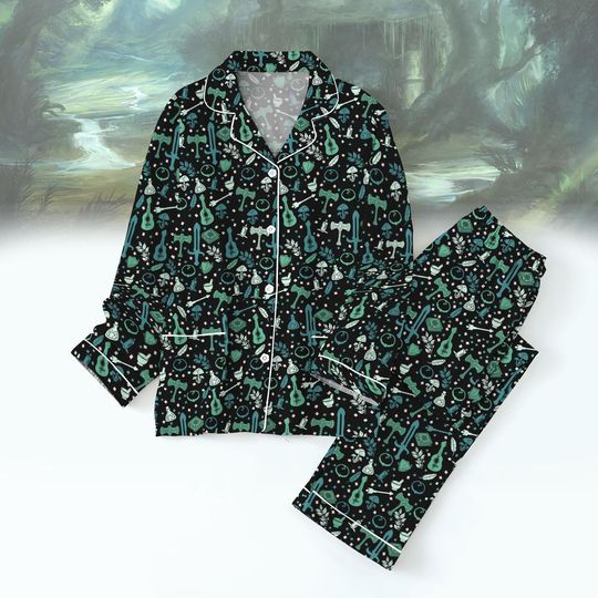 Dungeons & Dragons Pajama Set, Gaming Holiday Sleepwear