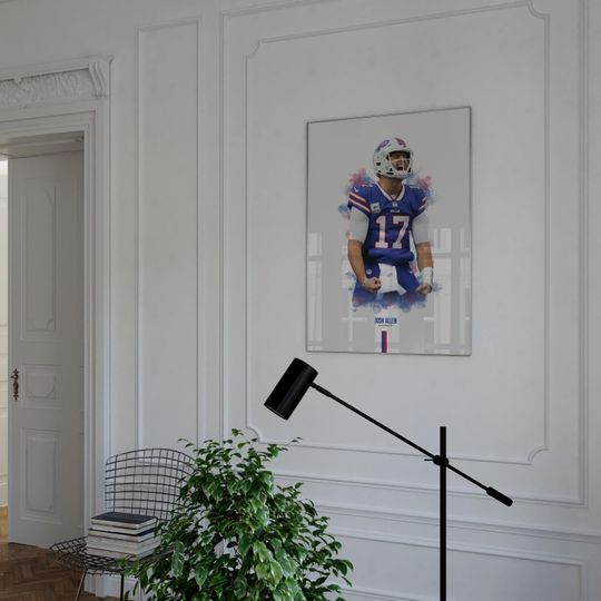Josh Allen Buffalo Bills Vertical Poster Wall Art