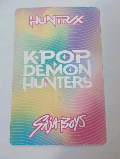 KPOP DEMON HUNTERS CARD Huntrix Zoey Acrylic Card